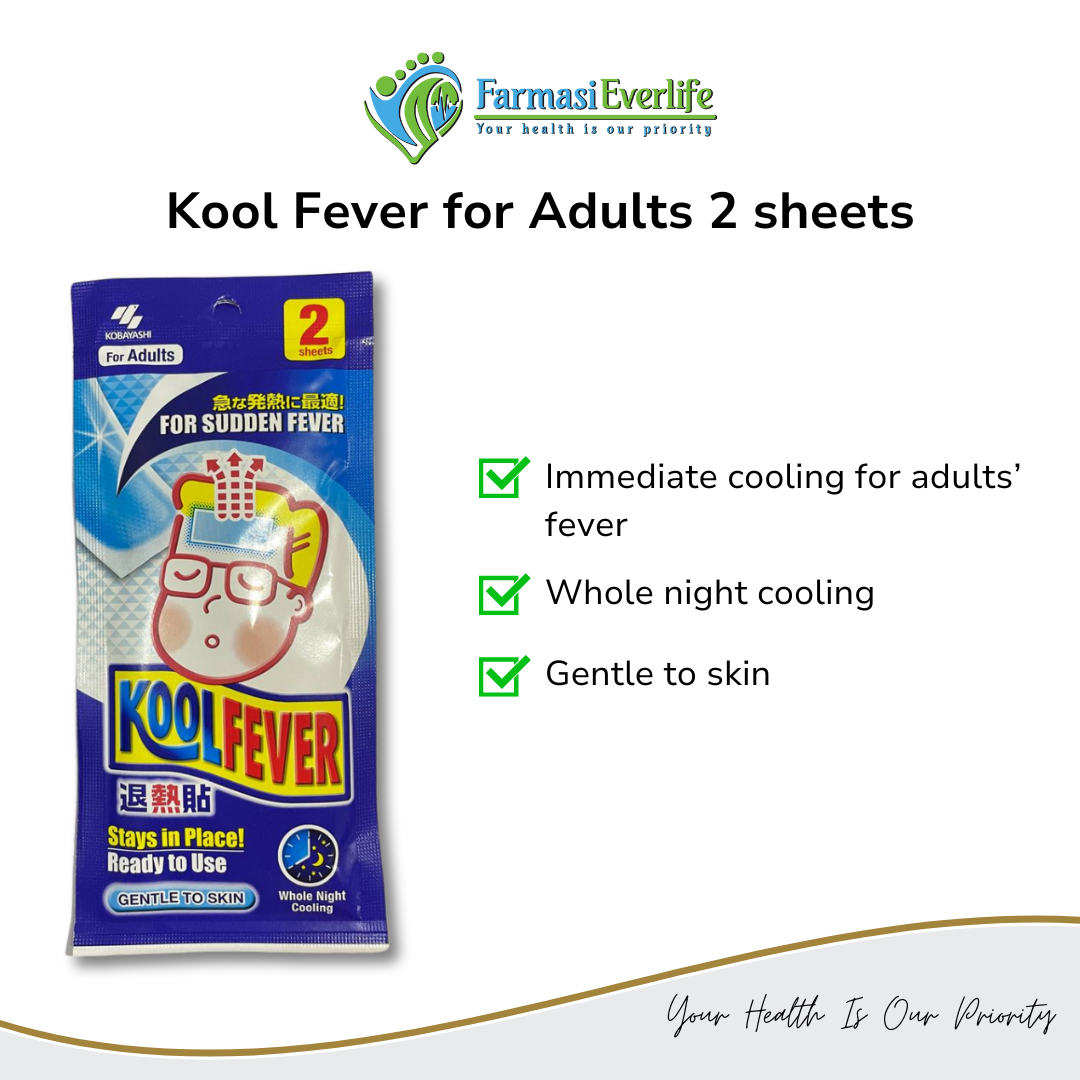 Kool Fever For Adults 2 Sheets Lazada