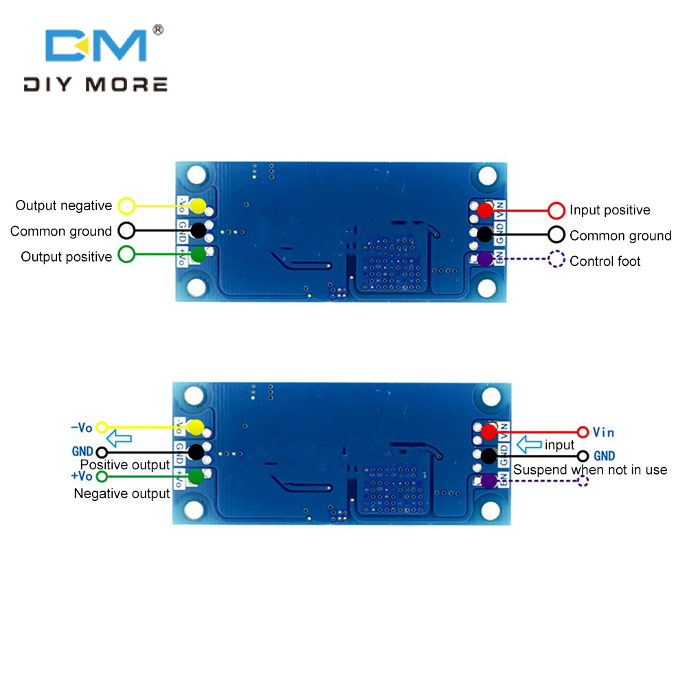 diymore Bộ Điều Chỉnh Điện Áp Rộng Tự Động DC-DC Buck Bộ Chuyển Đổi Tăng Áp Điều Chỉnh Được DC Sang DC 4.8V ~ 35V Đến 5V 12V 15V Mô Đun Điện Áp