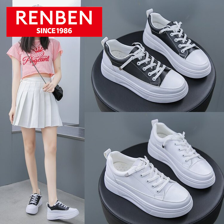 RENBEN women's white shoes women's 