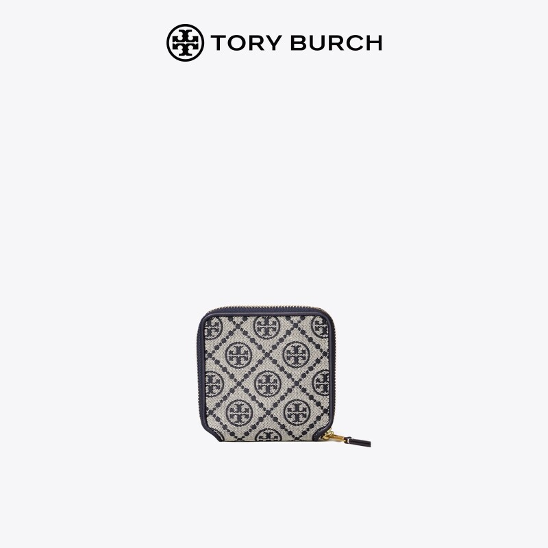 TORY BURCH★T Monogram Jacquard shops Wallet 79381