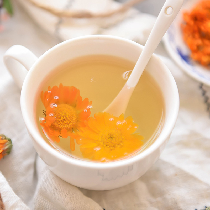 (Trà Trung Quốc) Hoa Cúc Calendula Trà Thảo Mộc Cao Cấp Hoa Khô 500G