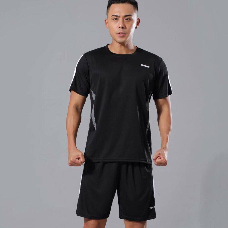 Men's Sports Suit Stylish Breathable Quick Dry Tees Shorts and T-shirts Boxing Badminton Outdoor Clothing_voghion.com