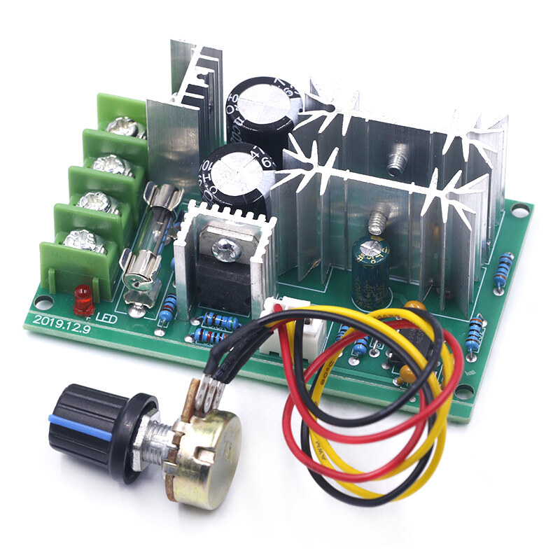 DC 10-60V Motor Speed Control PWM Motor Speed Controller Switch 20A Current Voltage regulator High Power Drive Module