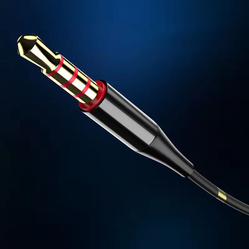 Tai Nghe Có Mic, Tai Nghe Chơi Game HiFi 3.5Mm Thể Thao Năng Động Loa Kép 4 Lõi Tai Nghe Rảnh Tay