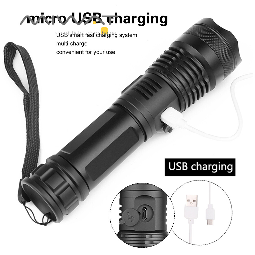 MIWAT LED Flashlight 1500LM Zoomable 5 Modes Powerful LED Super Bright Torch Waterproof Handheld Tactical Flashlight Camping Light