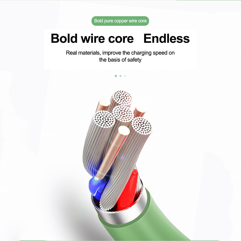 【A NEW】 Fast Charging Type C Cable USB Liquid Soft Silicone Data Cord For Huawei Xiaomi 1/1.5/2M Mobile Phone USB-C Charger Wire