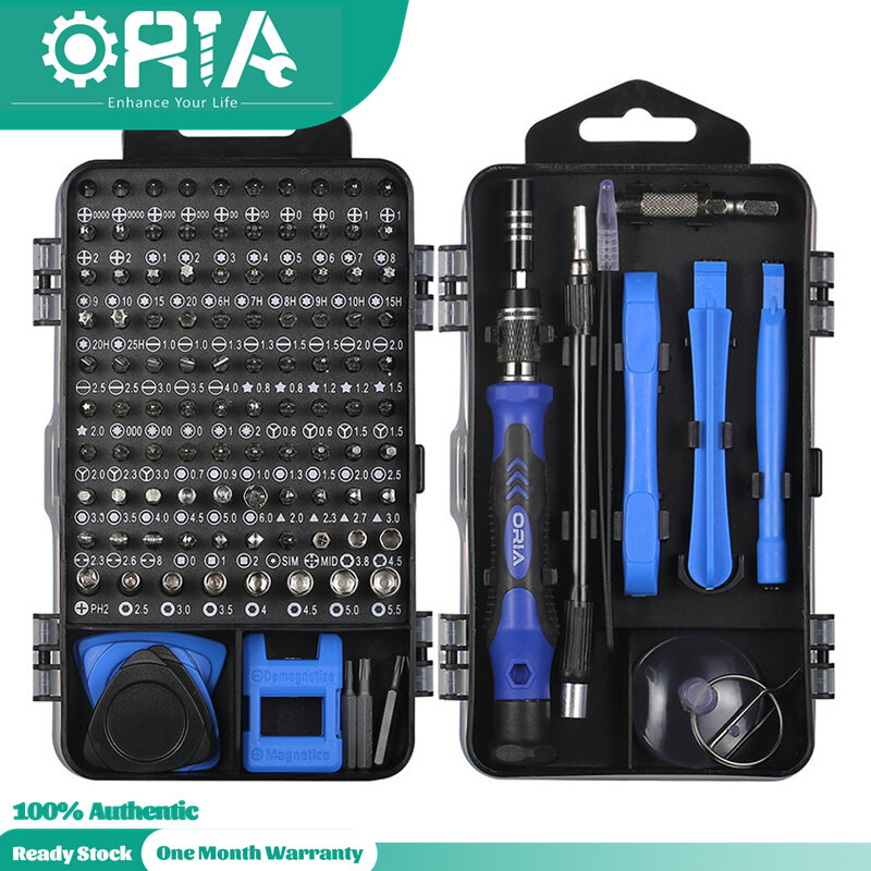 ORIA Precision Screwdriver Set 120 In 1 Screw Driver Bit Cellphone Repair Tools Set For Smartphone Computer Electronics Hand Tools Kit