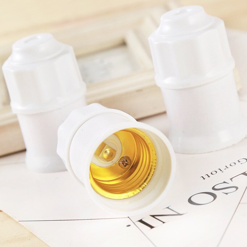 e27 led bulb lamp Holder with US plug switch E27 Screw light bulb LED Lamp socket