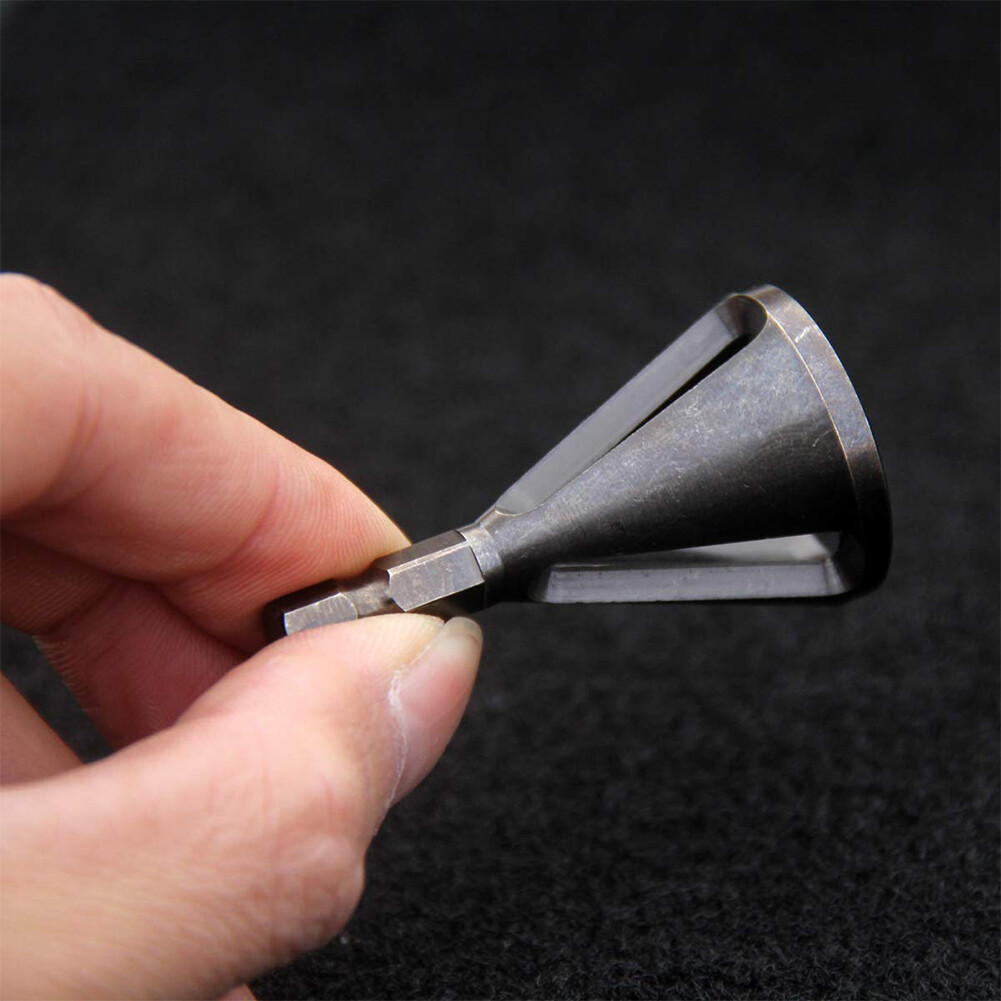 lentils Deburring External Chamfer Tool Drill Bit Hexagon Shank Drilling Burr Remover