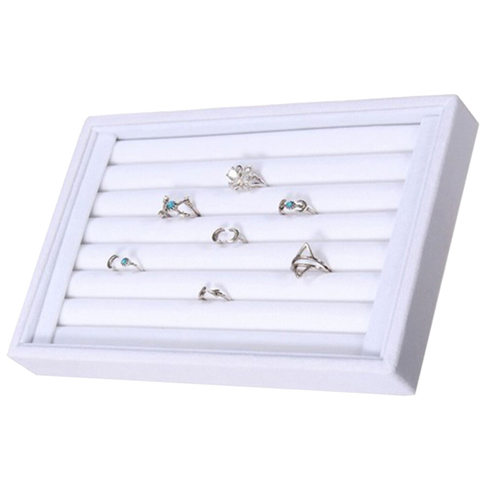 Ring Earrings Organizer Ear Studs Display Stand Holder Rack Tray Plate Box Case