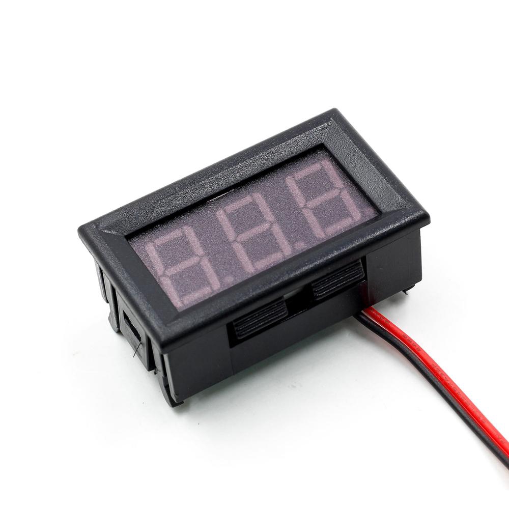 DC 5V-120V Vôn Kế Kỹ Thuật Số Bảng Đo 2 Dây 0.56 Inch LED Mini Vôn Kế Bảng Red Màu Xanh Dương Màu Xanh Lá Cây Hiển Thị