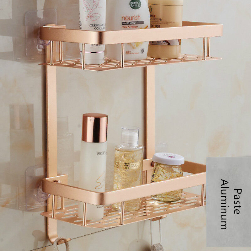 Tripod Gold Rose Bathroom Shelf Wall Hanging Storage Rack Free Punch Corner Toilet Holder Accessories Lazada - Rose Gold Bathroom Wall Shelf Tripod Gold Rose Bathroom Shelf Wall Hanging Storage Rack Free Punch Corner Toilet Holder Accessories Lazada - Rose Gold Bathroom Wall Shelf