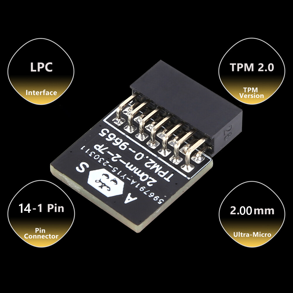 TPM 2.0 Encryption Security Module LPC Interface Cryptography Security Module Encrypted Information Encrypted Protection Module for ASUS/MSI/ASRock
