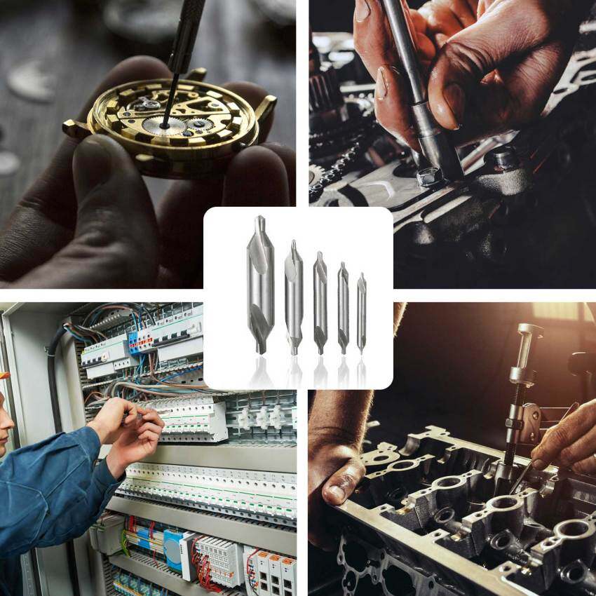 HSS Center Bits 60 Degree Metal Bits Set Power Tools Drilling Drill Countersunk Bits