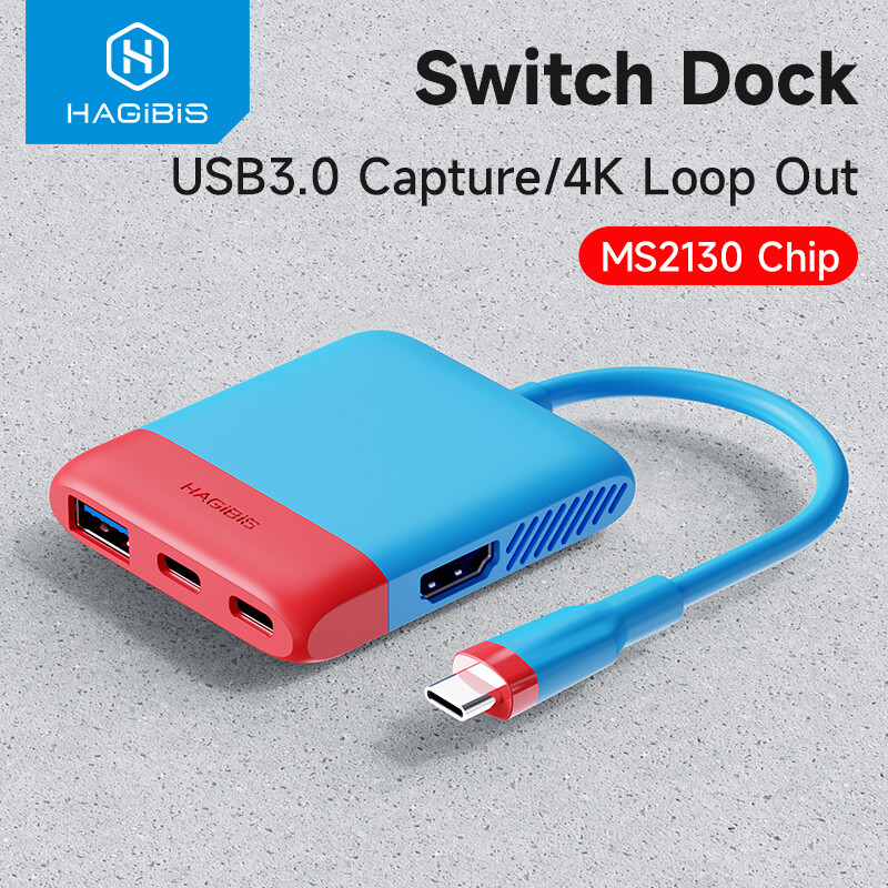 Hagibis Switch Video Capture Card Switch Portable Dock Live