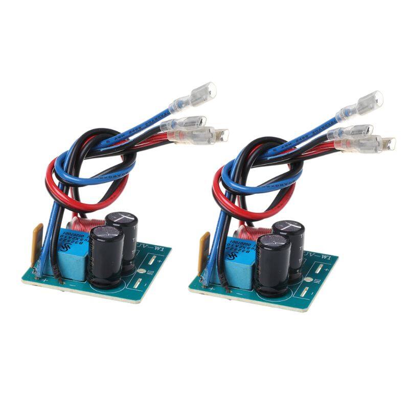 Audio 2pcs 60W 2 Way Speaker Crossover Board Bass Tweeter Frequency Divider For 2-4 Inch Speaker Filter