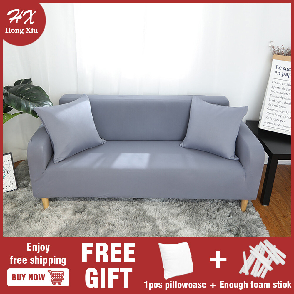 Sofa Cover Flower Print Full Cover Stretch 1 2 3 4 Seater Elastic Couch Cover Spandex Protector Lazada