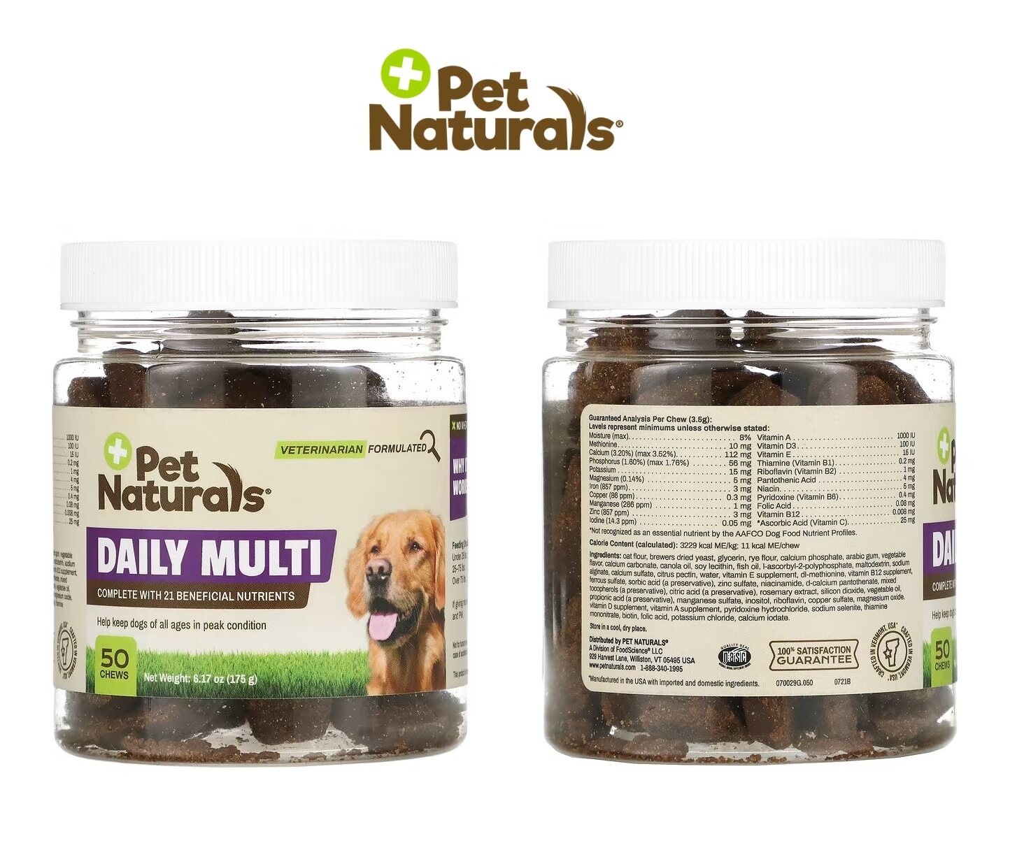 [PREORDER] DAILY MULTI FOR DOGS 50 CHEWS 175G BY PET NATURALS