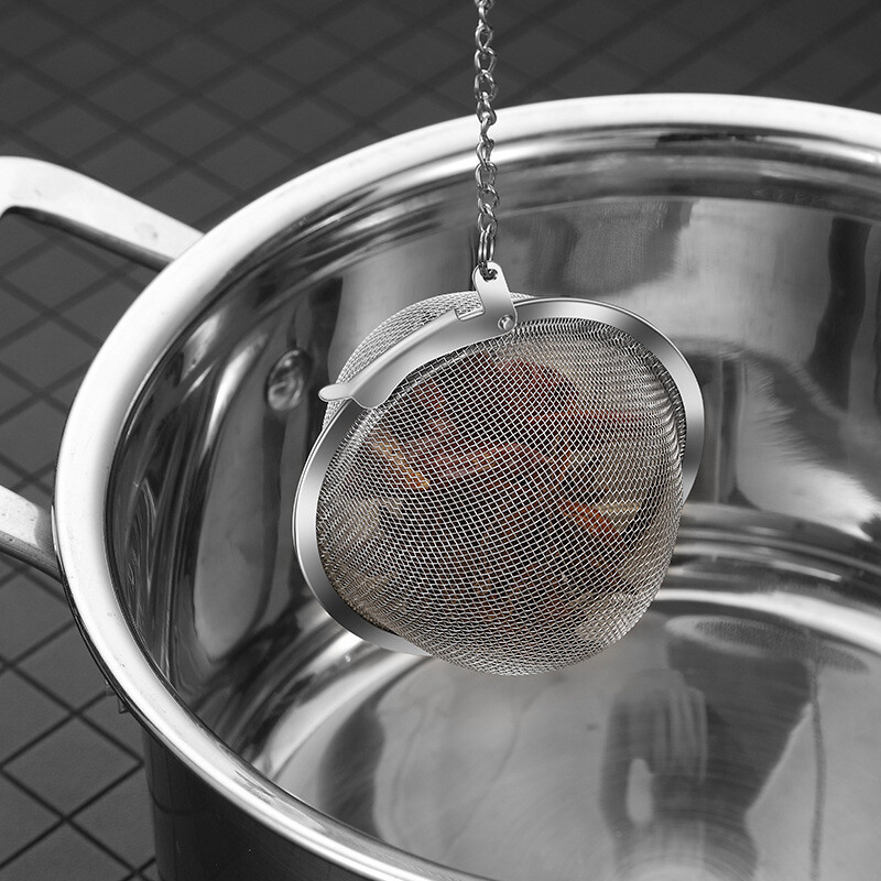 Tea Filter Stainless Steel Reusable Multifunction Mesh Herbal Ball Tea Spice Strainer Infuser Tools Kitchen Supplies