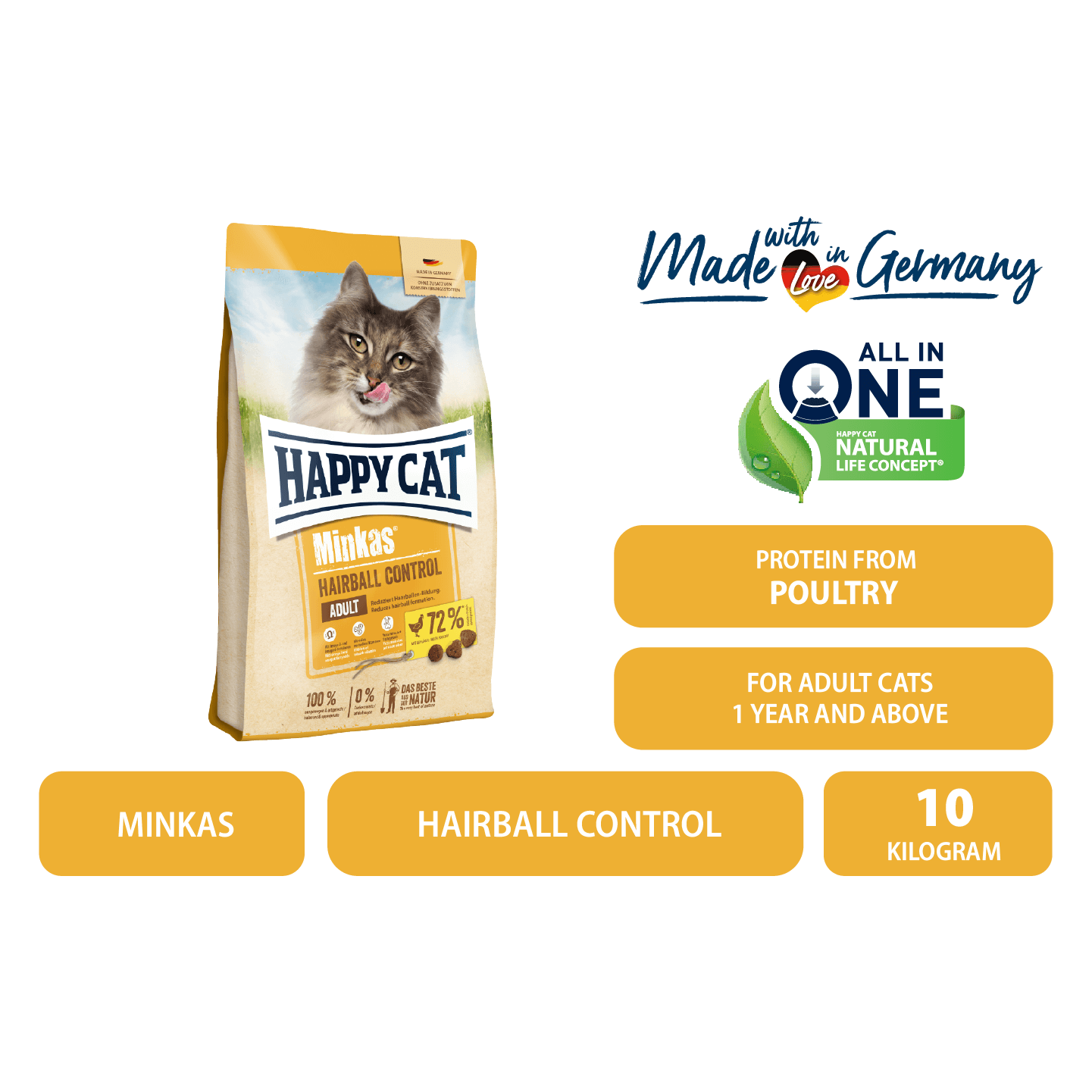 Happy cat minkas outlet hairball control