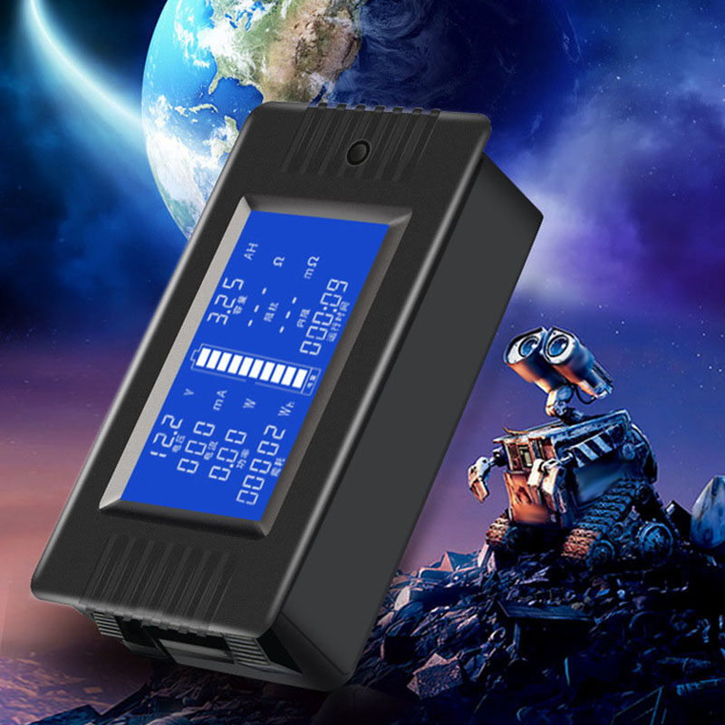 DC Multifunction Battery Monitor Meter LCD Display Digital Current