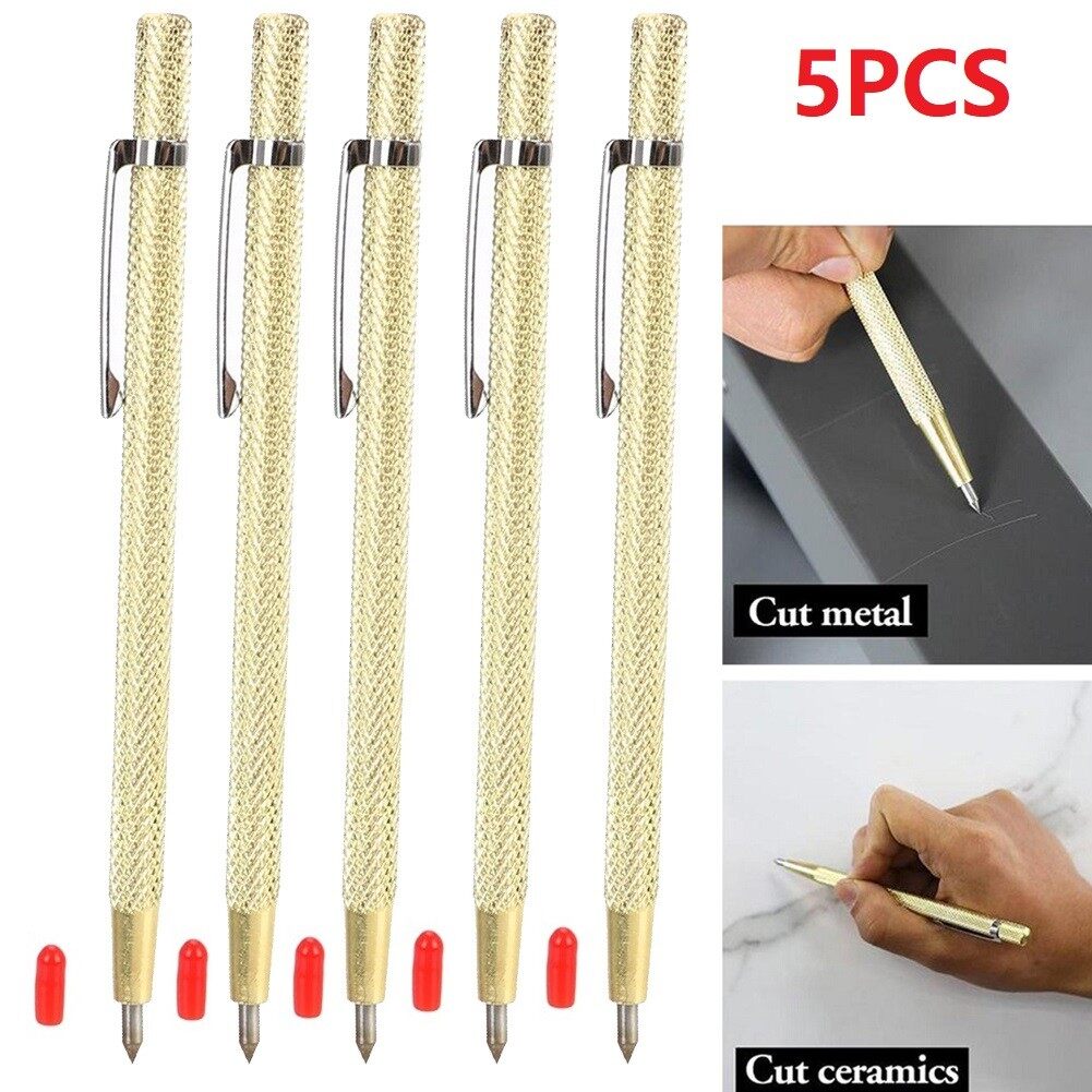 Engraving Pen Metal Tile Cutting Pen Ceramic Tiles 150mm 1/5PCS Tile Cutting