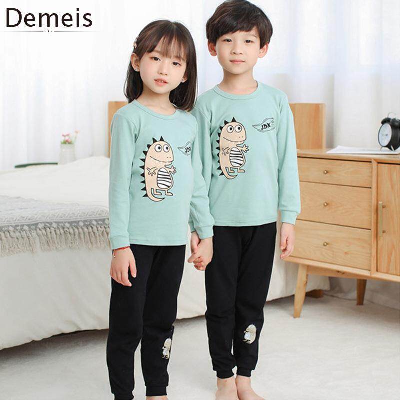 Child Outfit Tops+Trousers Round Collar Long Sleeve 2PCS Kids Girls Clothes Sets