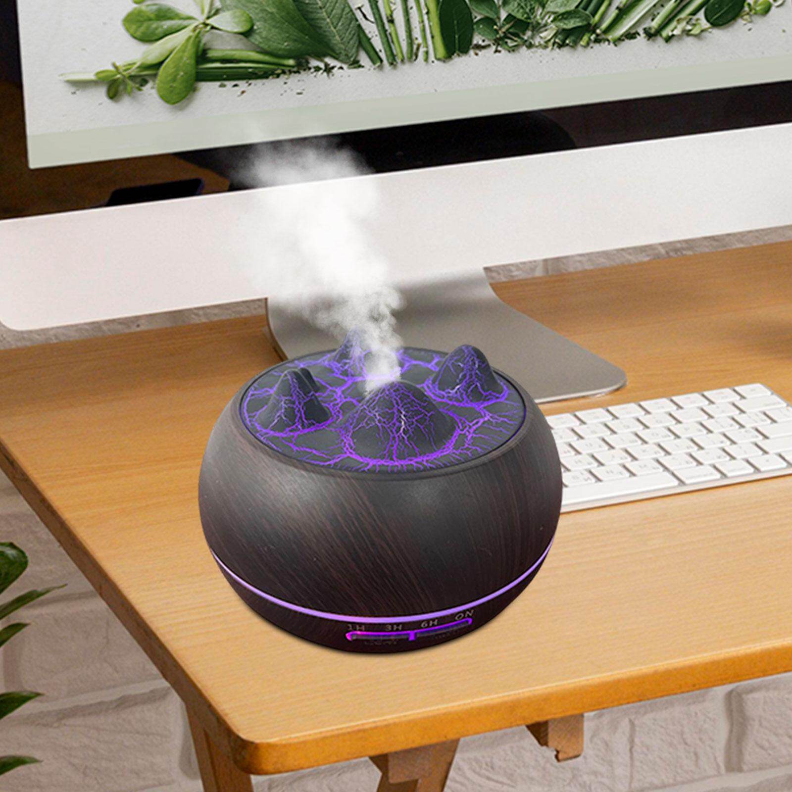 Moon Crystale Air Humidifier Essential Oil Diffuser LED Night Light for Bedroom Study Room