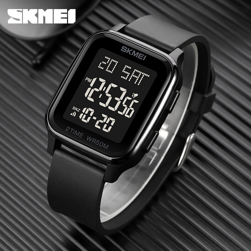 SKMEI Đồng Hồ Thể Thao Nam Thương Hiệu Thời Trang Đồng Hồ Điện Tử Kỹ Thuật Số Màn Hình LED Bấm Giờ Chống Nước