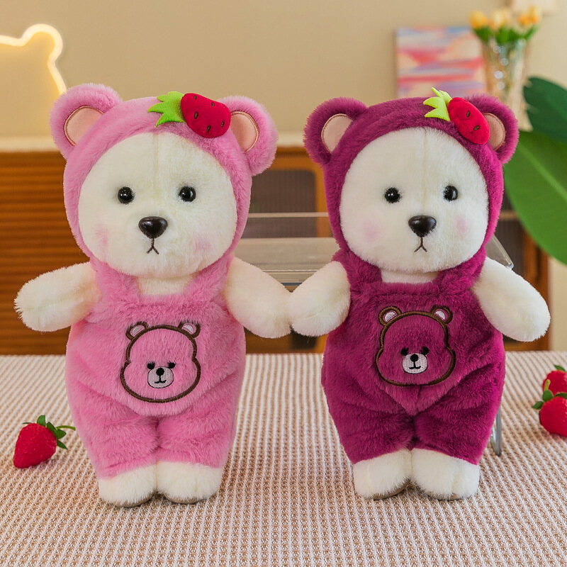 LS Cute bear doll plush toy doll creative transformation into bear doll