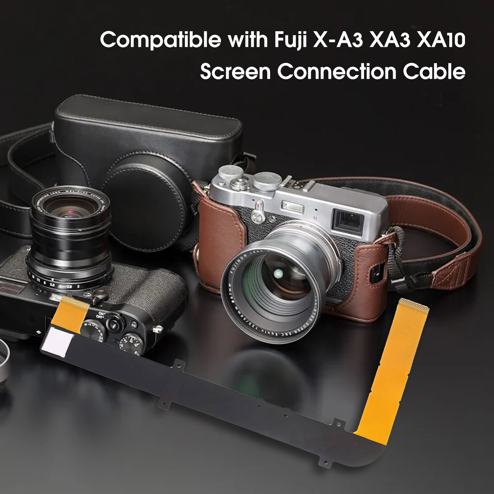 Display Screen Flex Cable Professional Rust-proof Repair Parts Camera Shaft Rotating LCD Screen Flex Cable Repair Replacement for Fuji X-A3 XA3 XA10 Camera Screen Flex