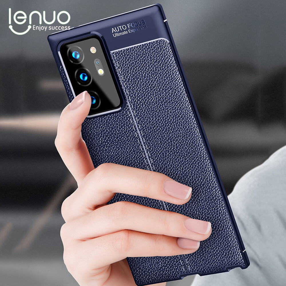 Lenuo Silicone Case for Samsung Galaxy Note 20 Ultra / Note 20 - Explosion-proof Dermatoglyph TPU Shell Cases Mobile Phone Cover Casing