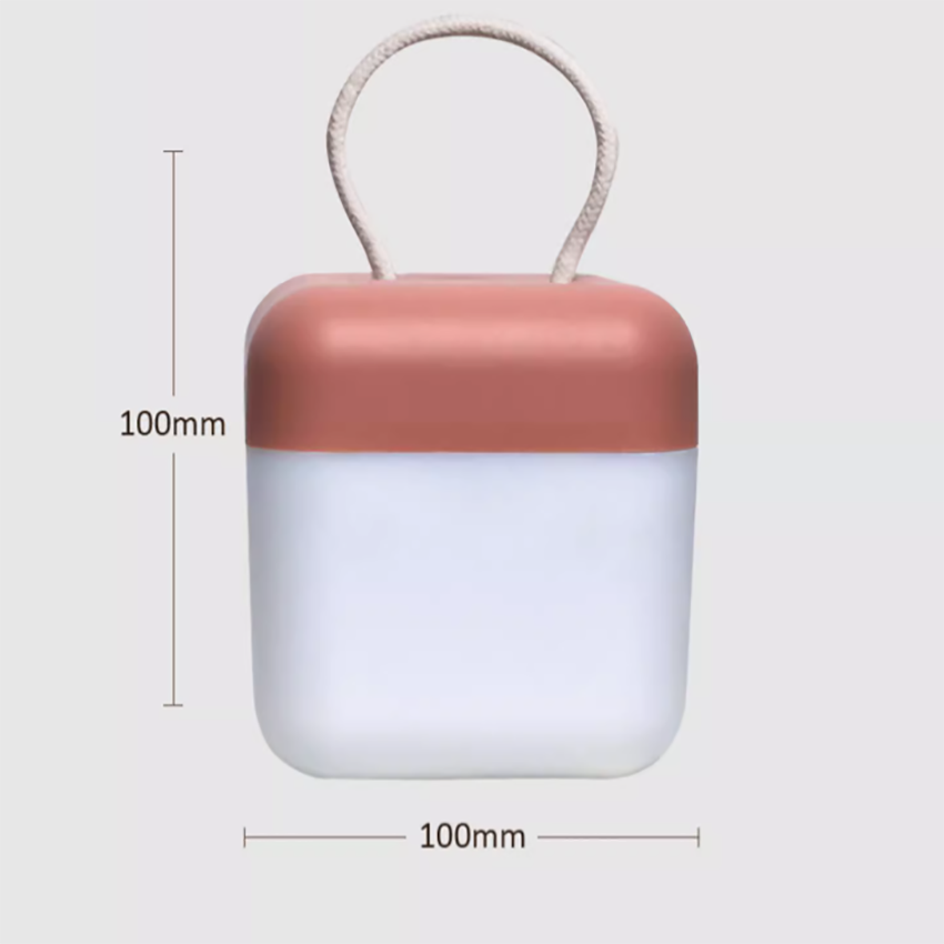 Vimite Smart Remote Control Small Night Light 3-Color Soft Light Flicker Dimming Illumination Plastic LED Bedside Lamp With Handle Rope Bedroom Light