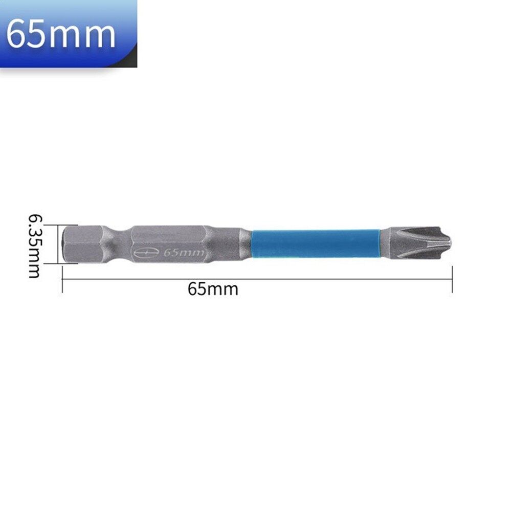 Magnetic Special Slotted Cross Screwdriver Bit For Electrician FPH2 65mm 110mm Alloy Steel With Hardness Up To HRC63 °
