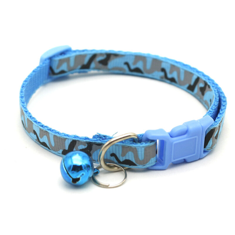 [HATELI]Pet Dog Collar Adjustable Buckles with Bell Dog Collar Neck Strap Pet Supplies Accessories for Small Dog Chihuahua Bulldogs Cat Accessories Dog Chain