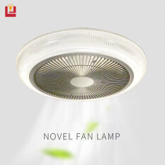 Yonuo Đèn trần Quạt đèn siêu mỏng đơn giản vô hình quạt điện nhà hàng nội thất mới tích hợp Đèn quạt trần Quạt đèn