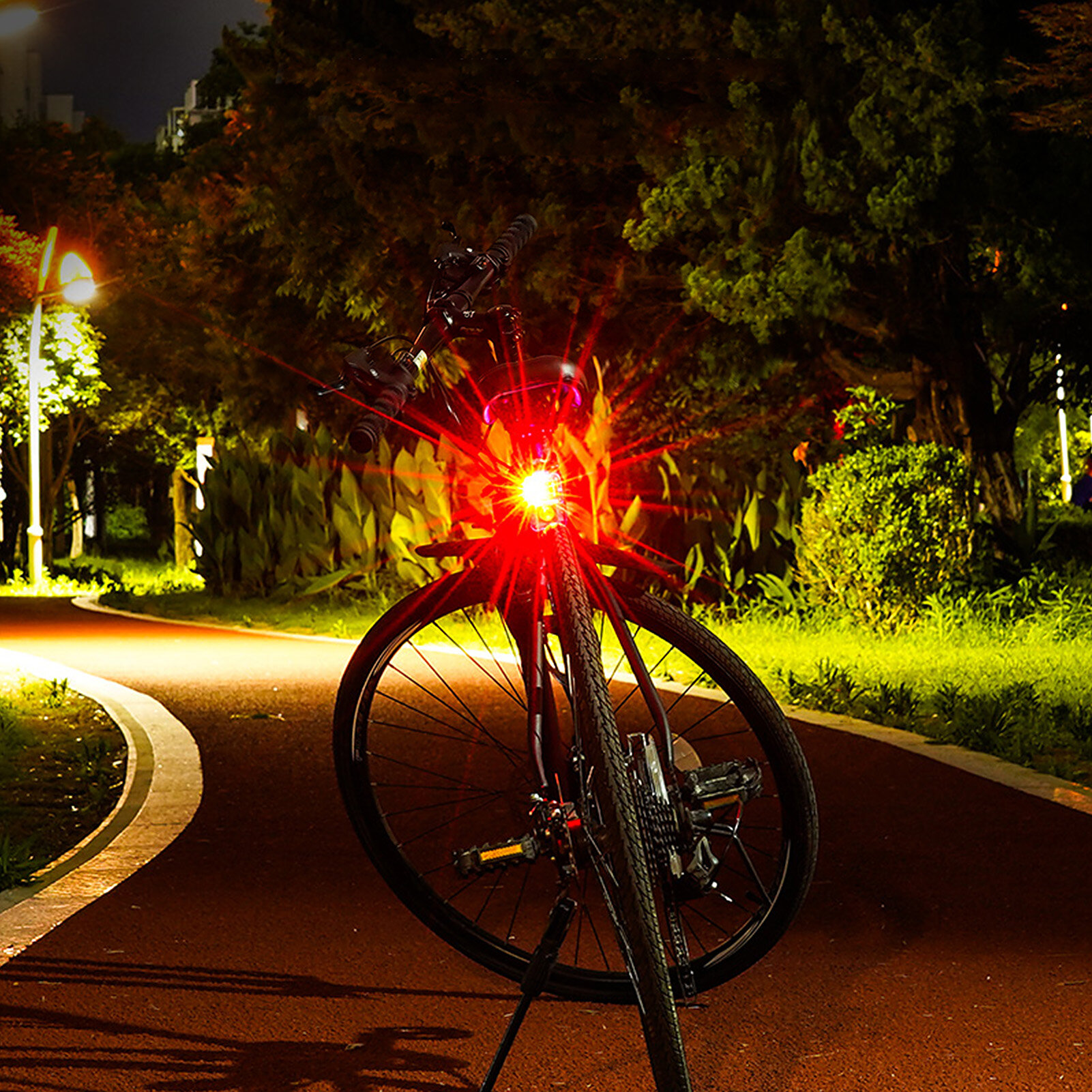 Bike Light Bicycle Headlight Tail Light Waterproof Cycling Handlebar Light Front Light Rear Bright Light
