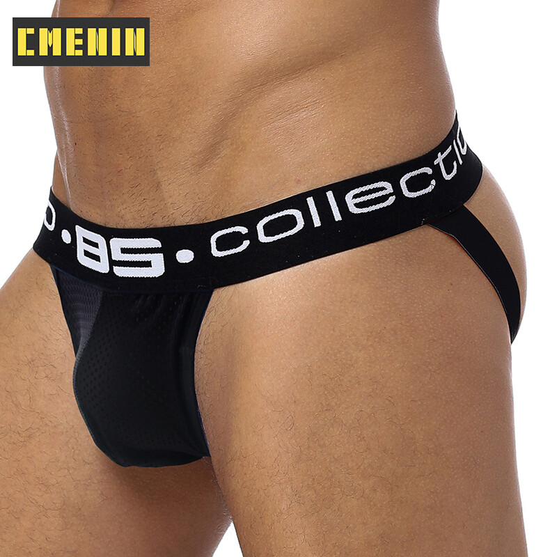 (1 Cái) Mesh Men Underwear Jockstrap Thongs BS139