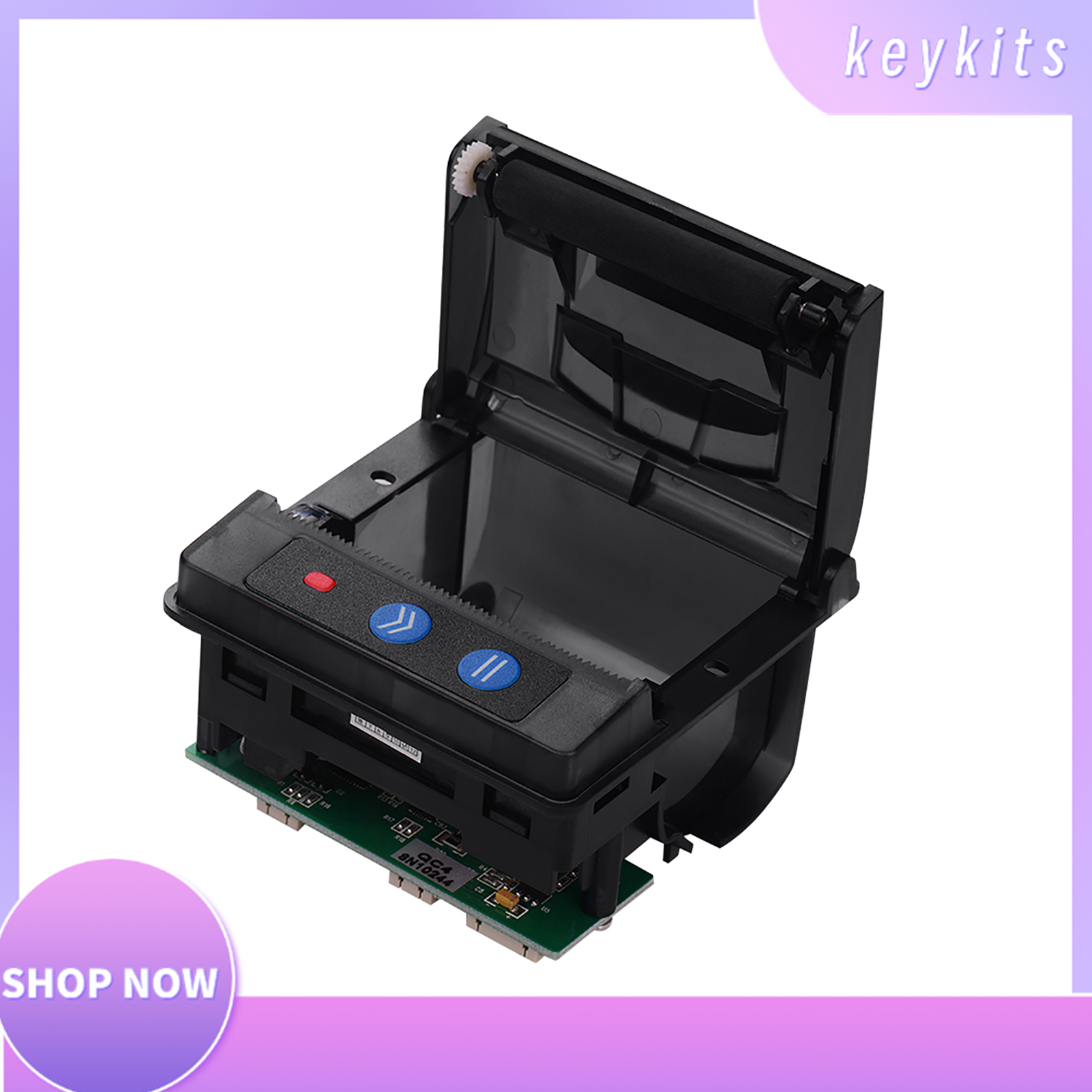Goojprt qr203 printer module 58mm low noise direct thermal printing mini panel mobile receipt printer serial interface rs-232c ttl usb