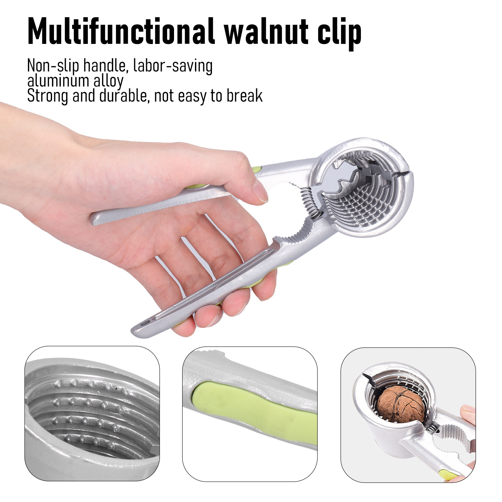 [Lightnice] Multifunctional Walnut Cracker With Walnut Needle Durable Nut Opener Plier Kitchen Gadget