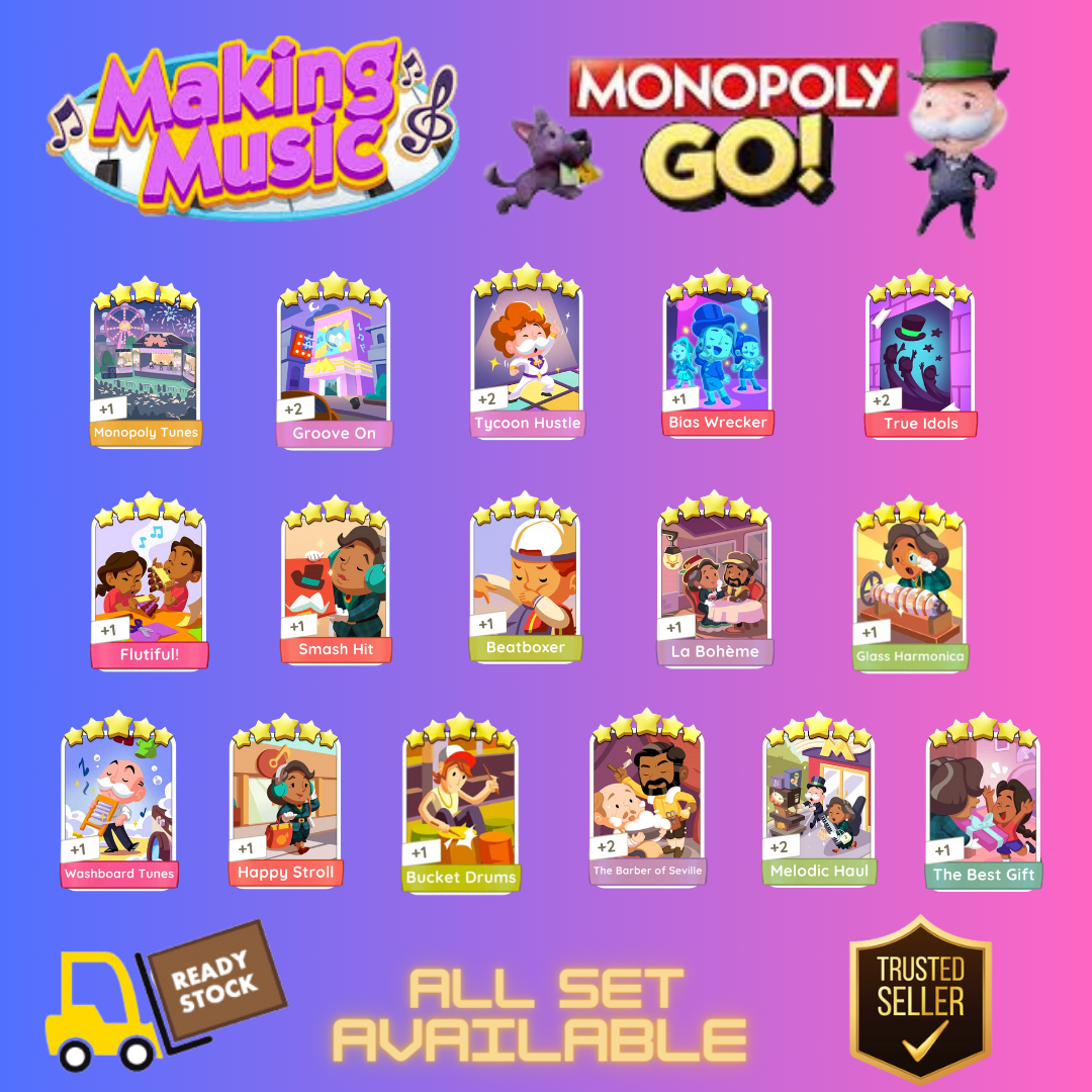 Monopoly Go 54321⭐ Sticker All Available Lazada 7908