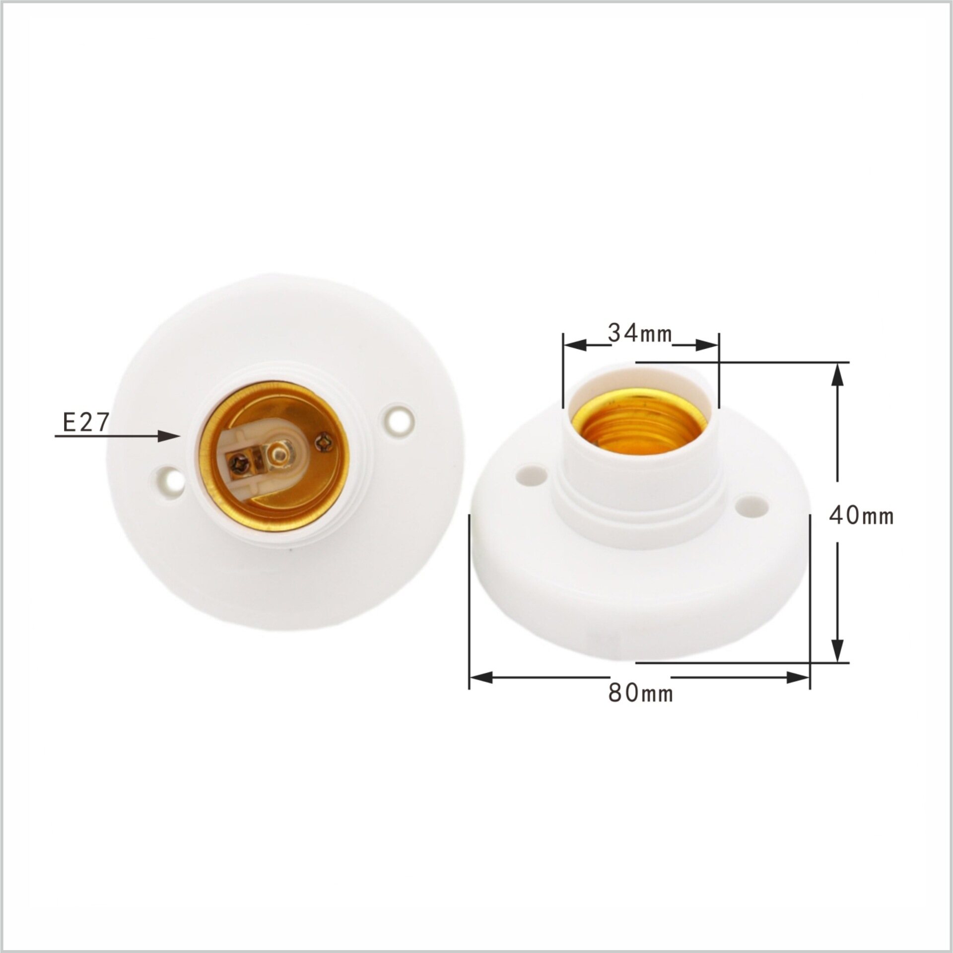 e27 led bulb lamp Holder with US plug switch E27 Screw light bulb LED Lamp socket