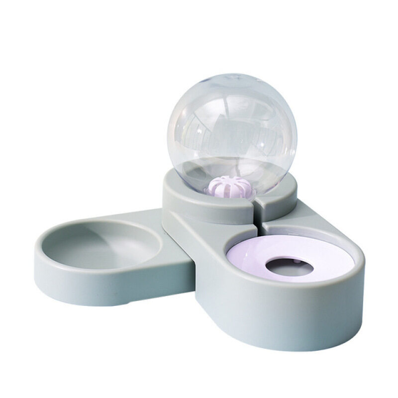 Bát Ăn 2 Trong 1 Cho Thú Cưng, Bình Đựng Nước Uống Tự Động, Bình Đựng Thức Ăn Cho Chó Mèo