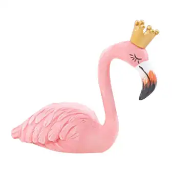 Loviver Burung Flamingo Merah Muda Gambar Ornamen Seni Patung