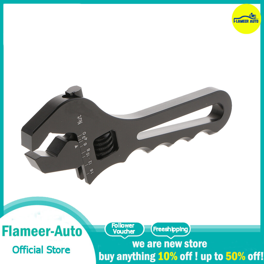 Flameer AN3 To AN16ประแจทนทานเครื่องมือติดตั้งปรับ Spanner ทั่วไป Fit สีดำ