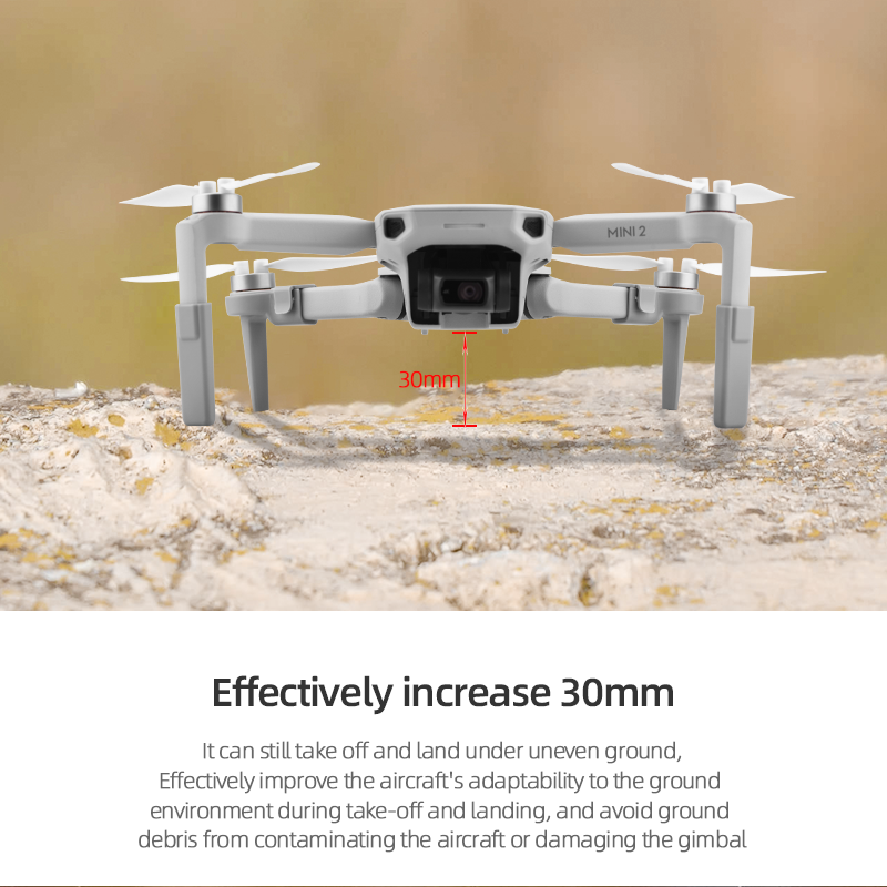 Coolmanloveit Thiết Bị Hạ Cánh Mở Rộng, Miếng Bảo Vệ Chân Nâng Cao 30MM Dành Cho Mavic Mini 2