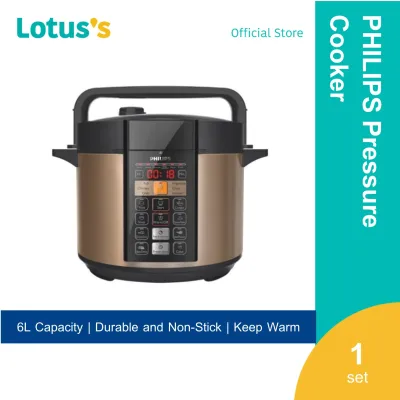 [RM359 with Voucher] Philips Electric Pressure Cooker HD2139 (6.0L) Auto Pressure Release
