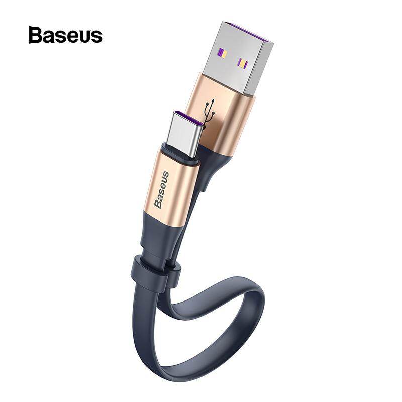Baseus 0.23Meter USB C Cáp 5A Cáp USB loại C cho Huawei P30 P20 Mate 30 20 P10 Pro Lite Sạc nhanh cho cáp Xiaomi Type-c