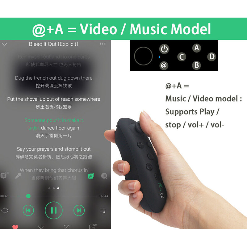 Tay Cầm Chơi Game Bluetooth Không Dây Wxxiwei Điều Khiển Từ Xa VR, Dành Cho Android IOS