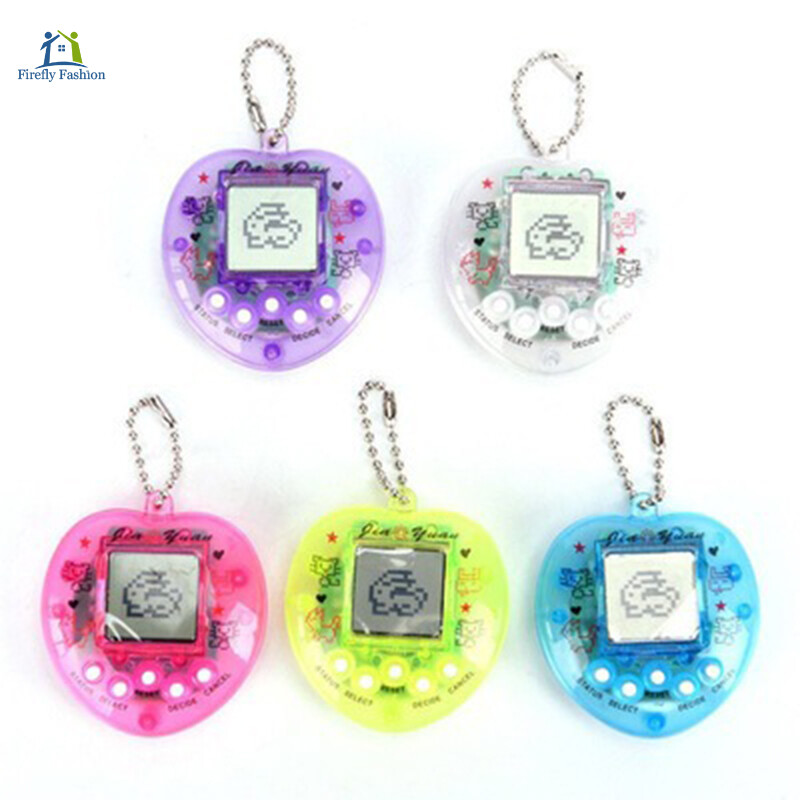 Electronic Pet Game Machine Electronic Pets Virtual Pets Keychain Handheld Game Machine For Boys Girls Adults Firefly Fashion
